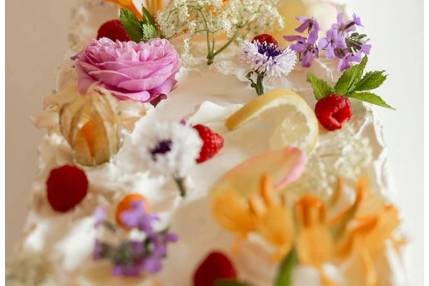 Déco Floral long wedding cake