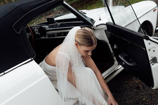 Sortie voiture mariée