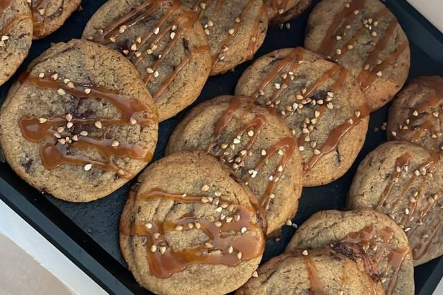 Cookies caramel et noix
