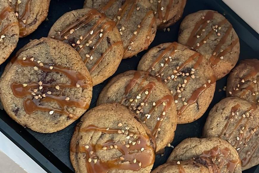 Cookies caramel et noix