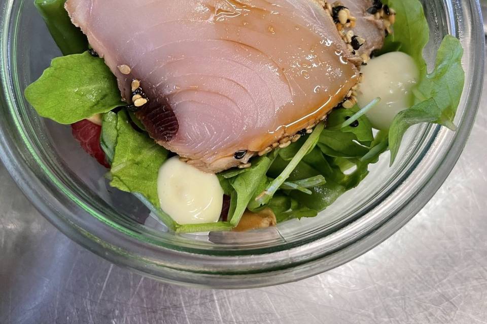 Thon teriyaki en salade