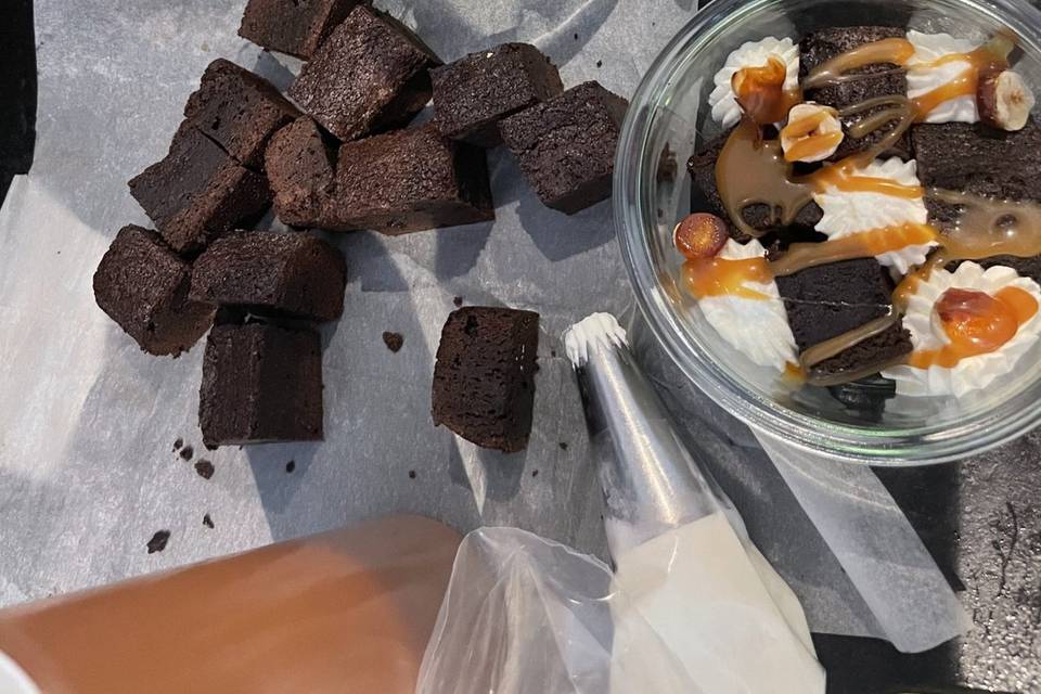 Brownies moelleux au caramel
