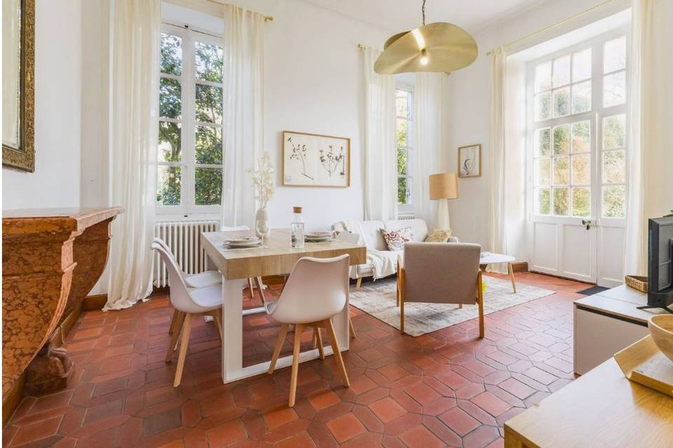 Salon gîte