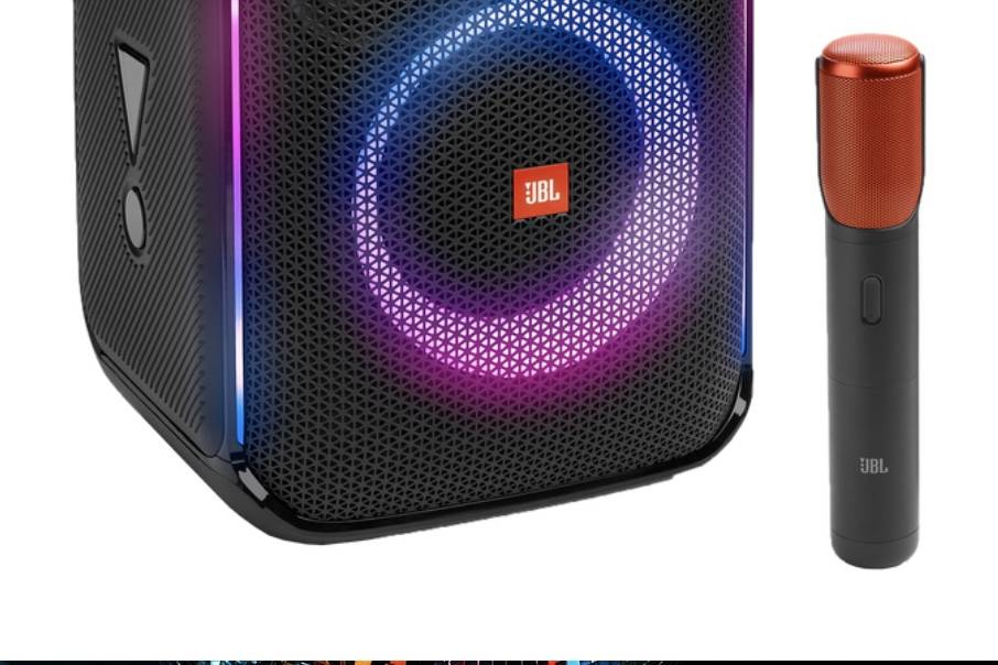 Enceinte JBL Partybox et micro