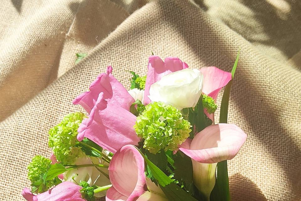 Bouquet de mariée frais léger