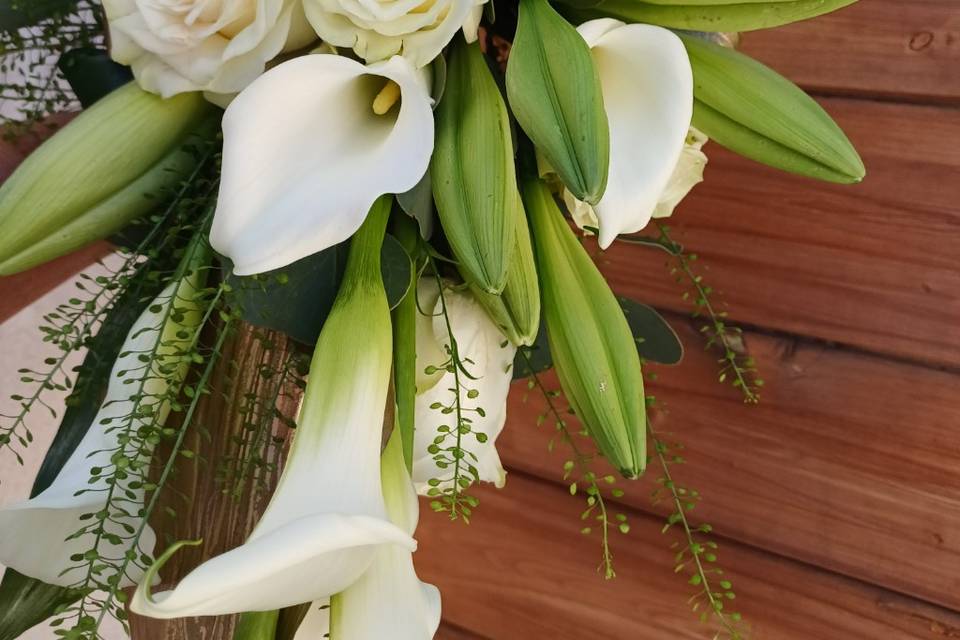 Bouquet de mariée cascade