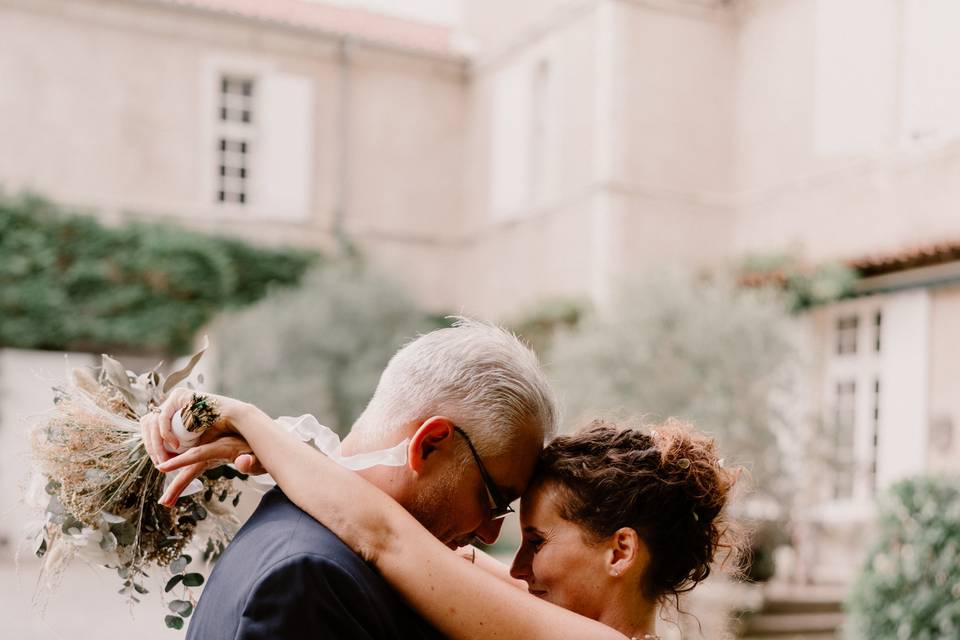 Mariage rustique en bleu et pêche - Wedding Planner Paris