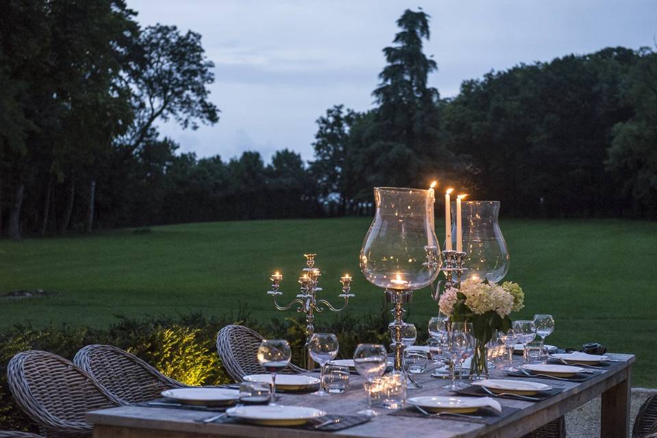 Table joliment décorée