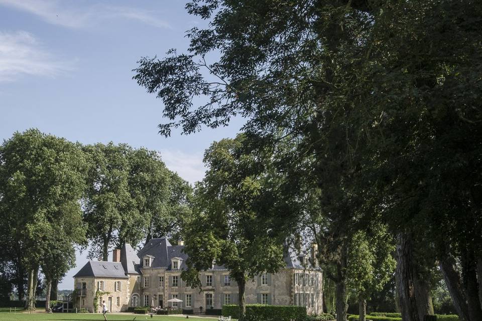 Vue du parc sur le Château