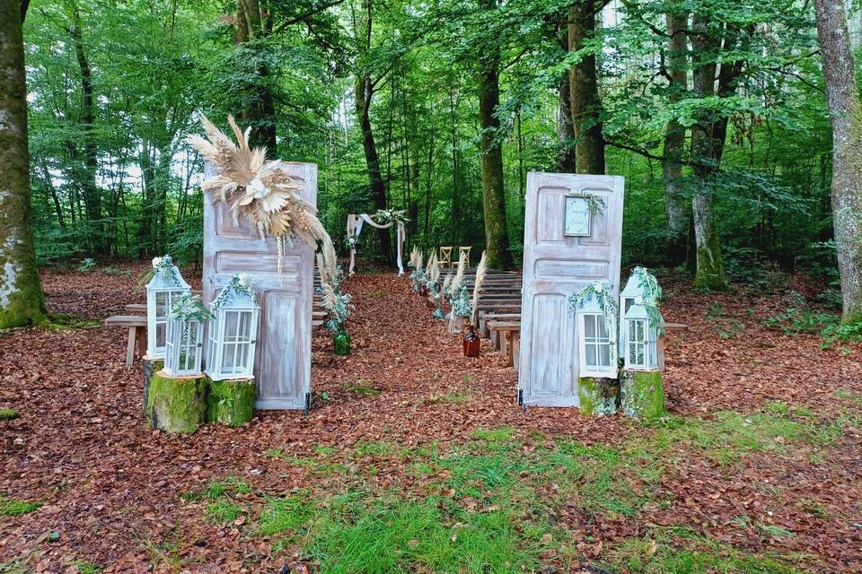 Cérémonie en forêt