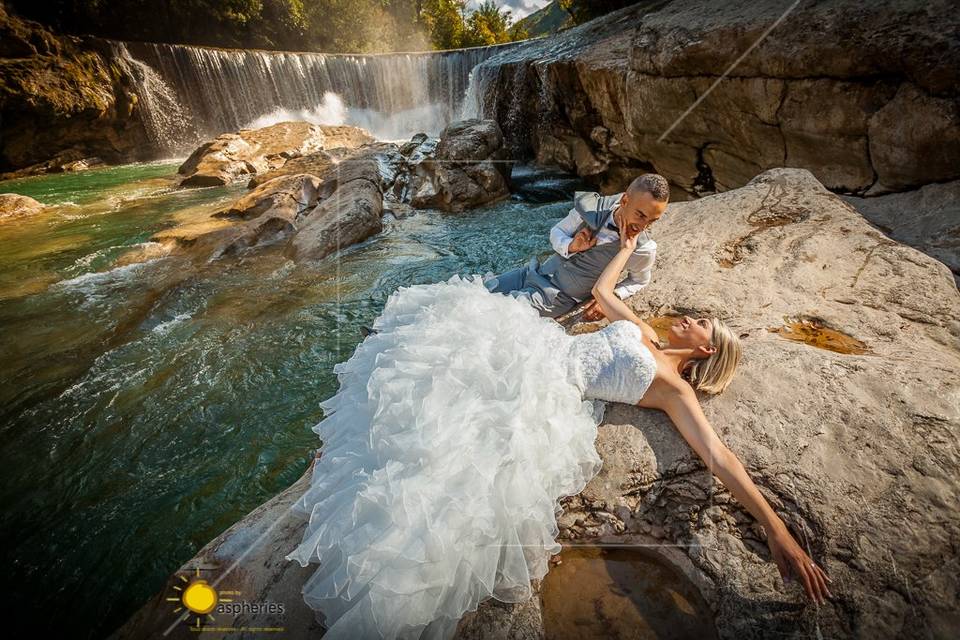 Séance photo à la rivière