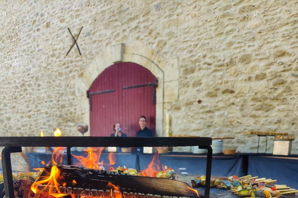 Brochettes de légumes