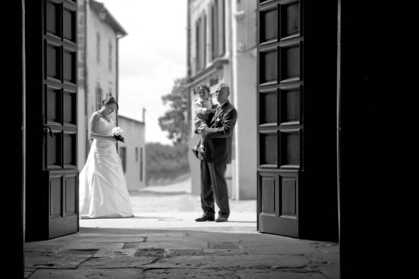 L'arrivée de la mariée