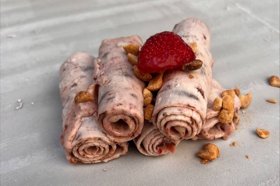 Ice Roll fraise nutella