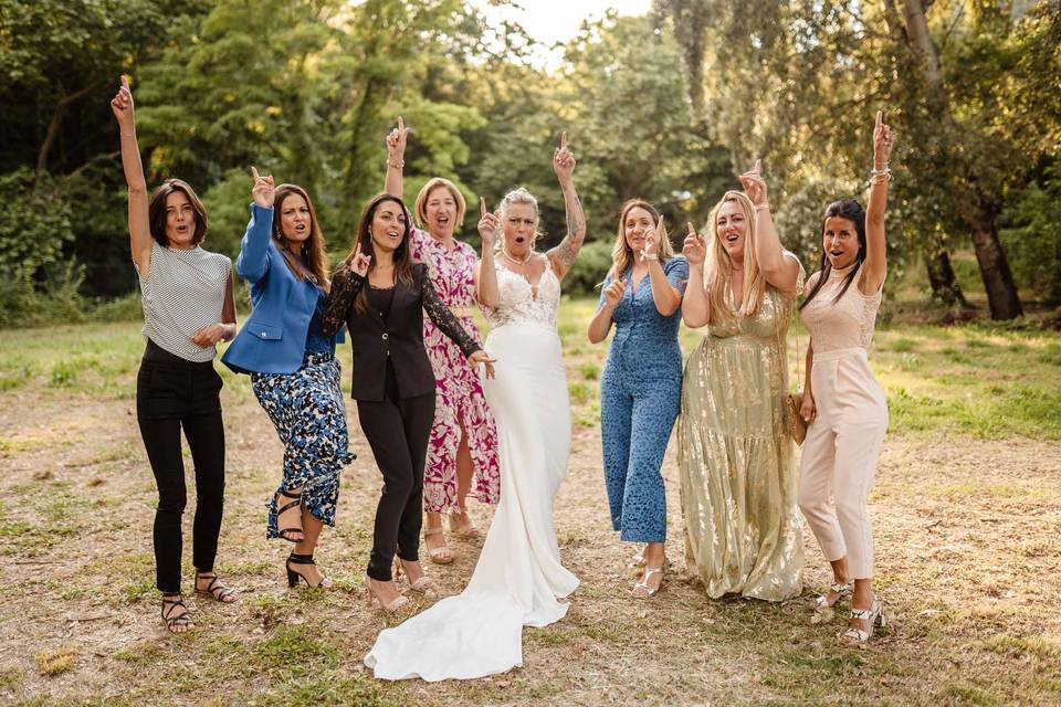 Groupe amies de la mariée