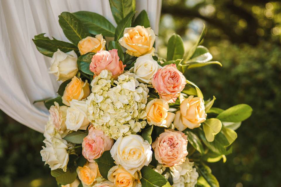 Bouquet décoration arche