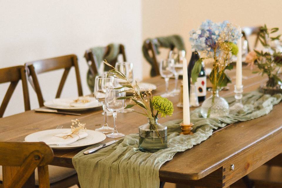 Décoration table des mariés