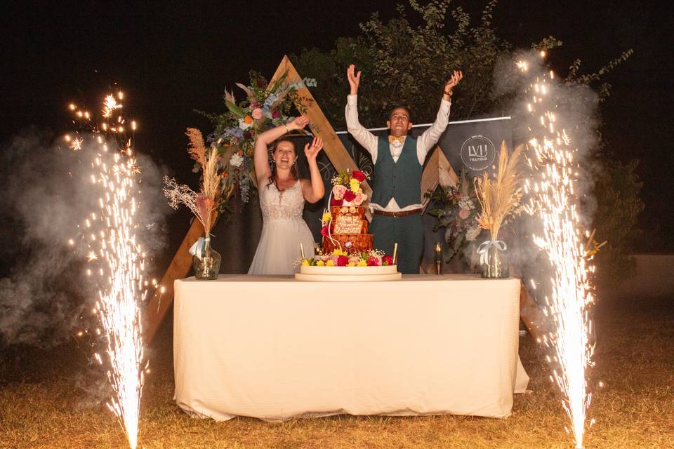 Gateau en extérieur
