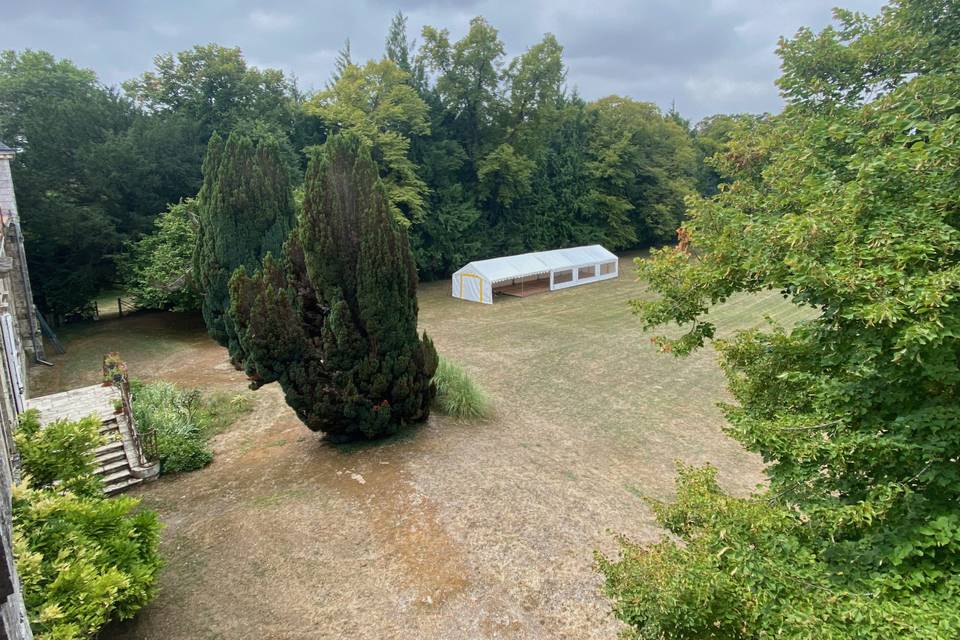 Vue du parc avec tivoli