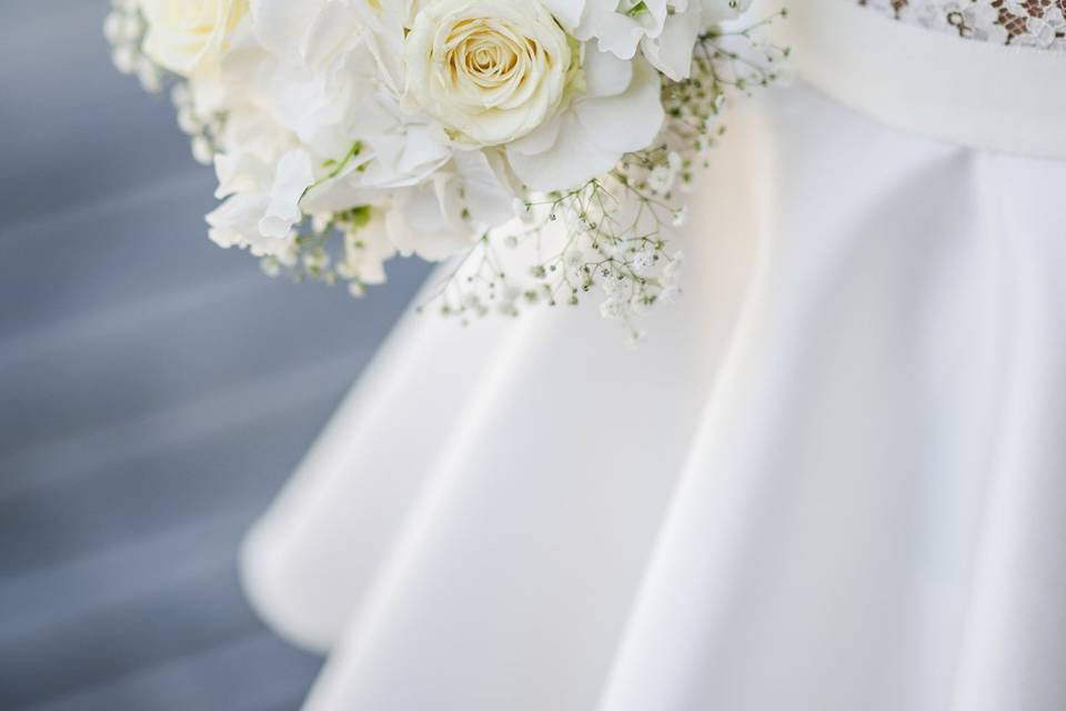 Bouquet et robe