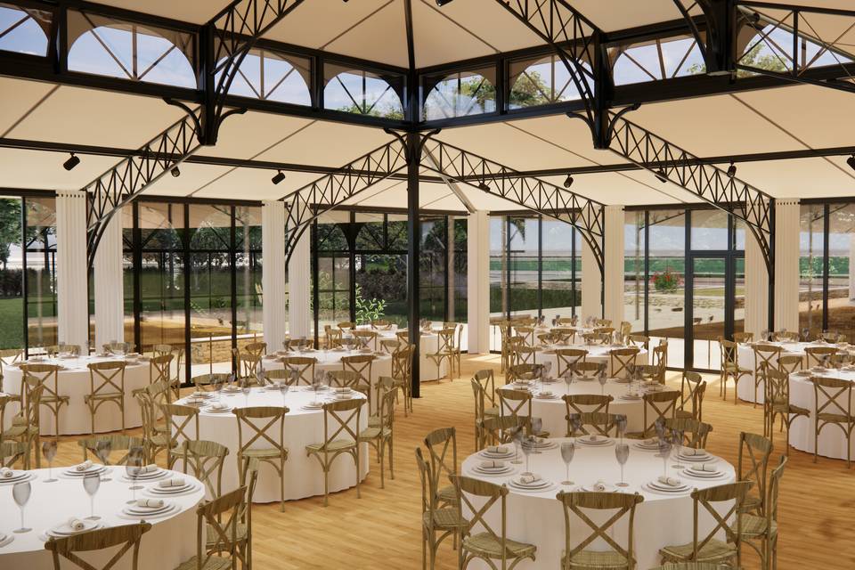 Une salle baignée de lumière