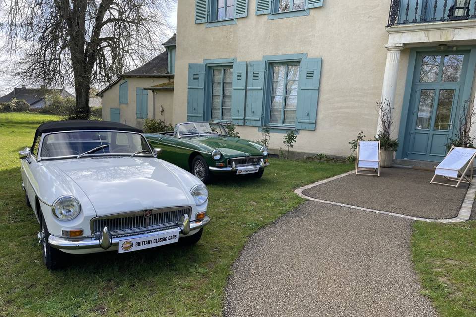MGB Blanche et verte