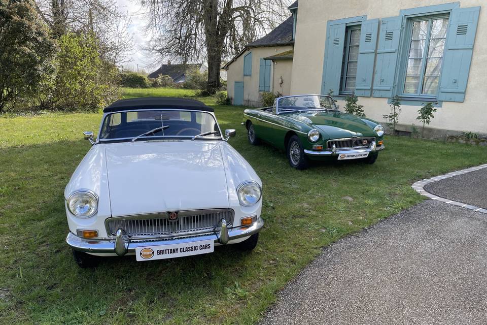 MGB Blanche et verte