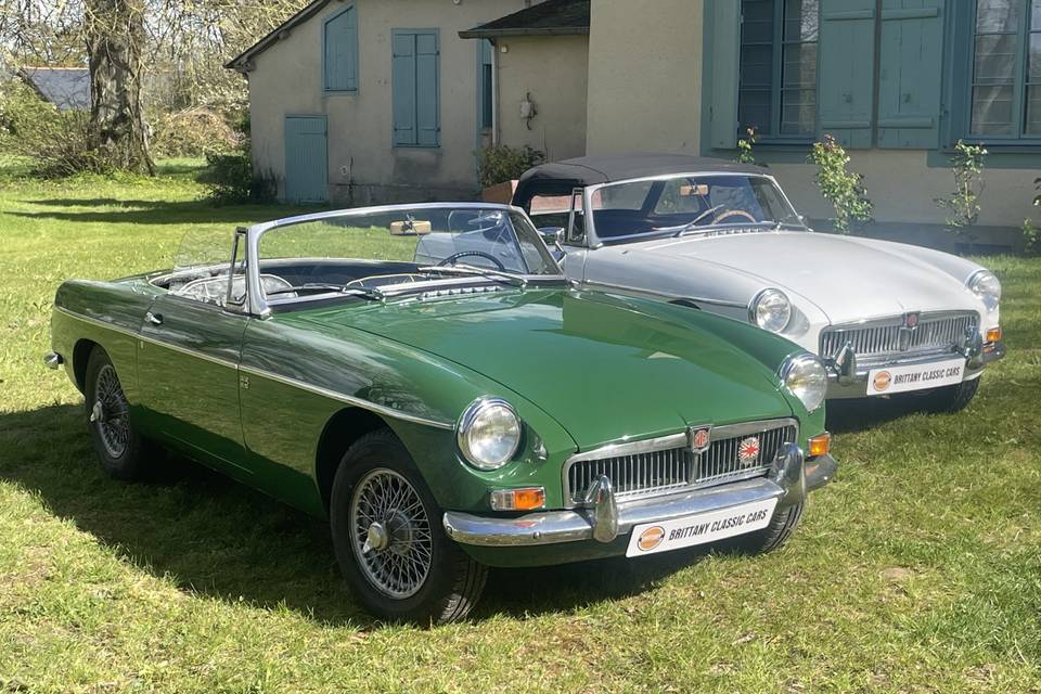 MGB Blanche et verte