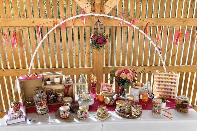 Candy bar rose et orange flash