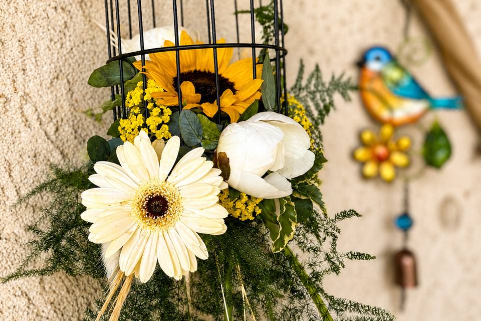 Cage à oiseaux champêtre
