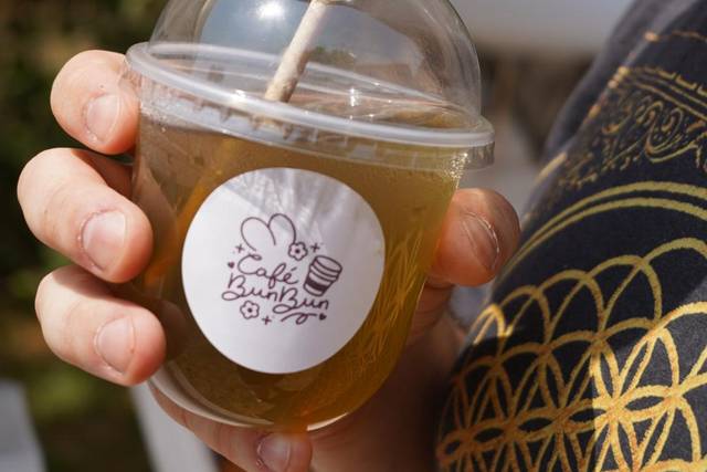 Maté glacé pêche