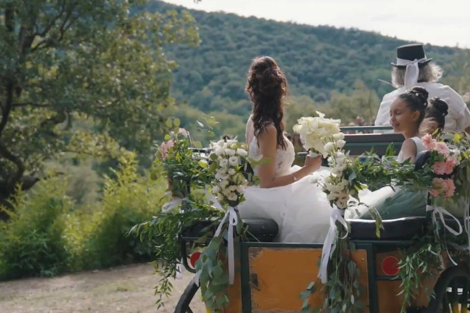L'arrivée de la mariée