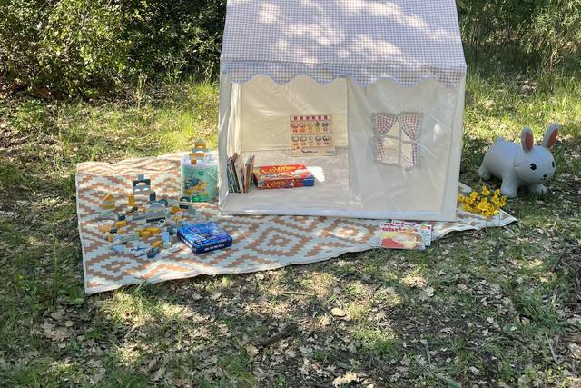 Cabane, livres, jeux 📚