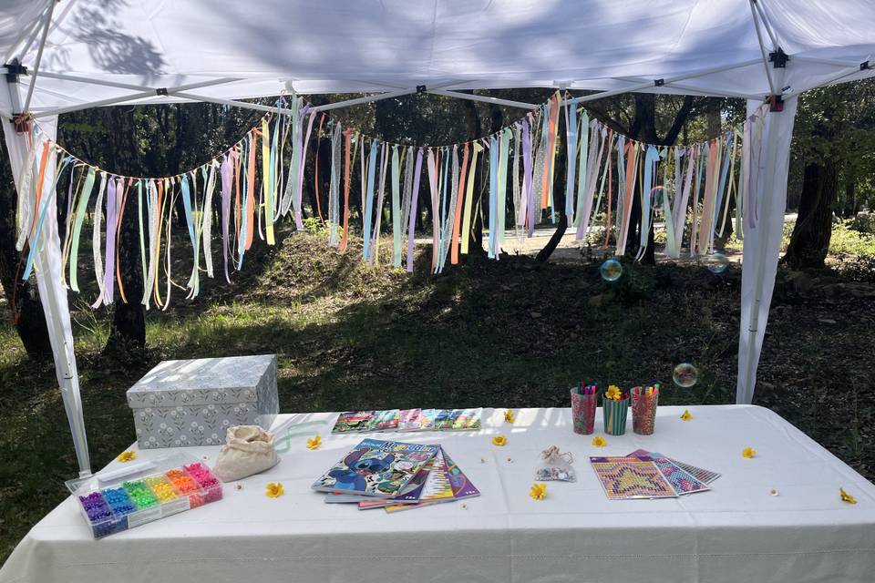 Table d’activités manuelles 🖍