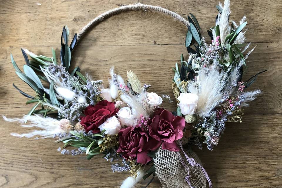 Bouquet de mariée cercle