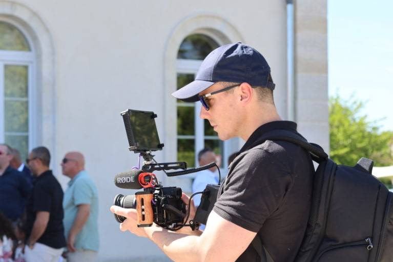 Notre vidéaste en action