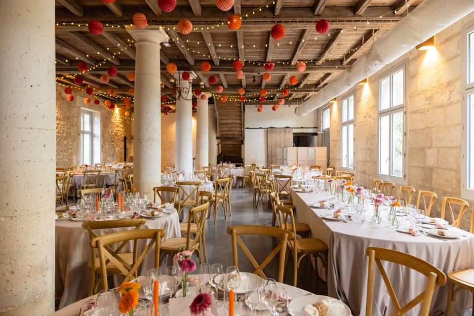La décoration de la salle