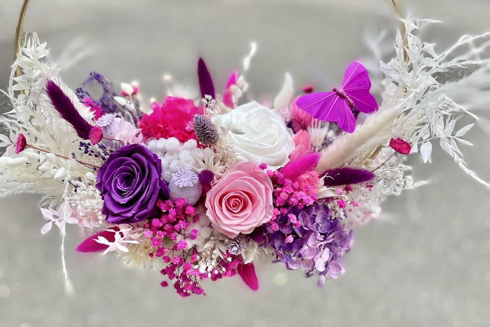 Bouquet de la mariée stabilisé
