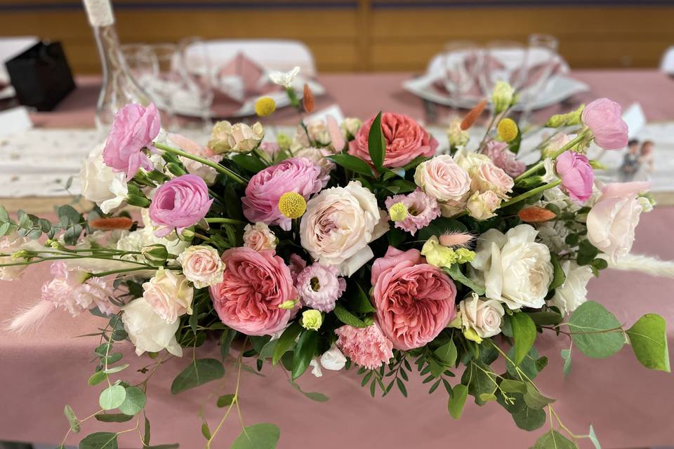 Bouquet devant de table