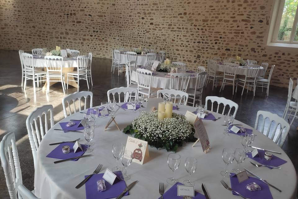 Centre de table gypsophyle