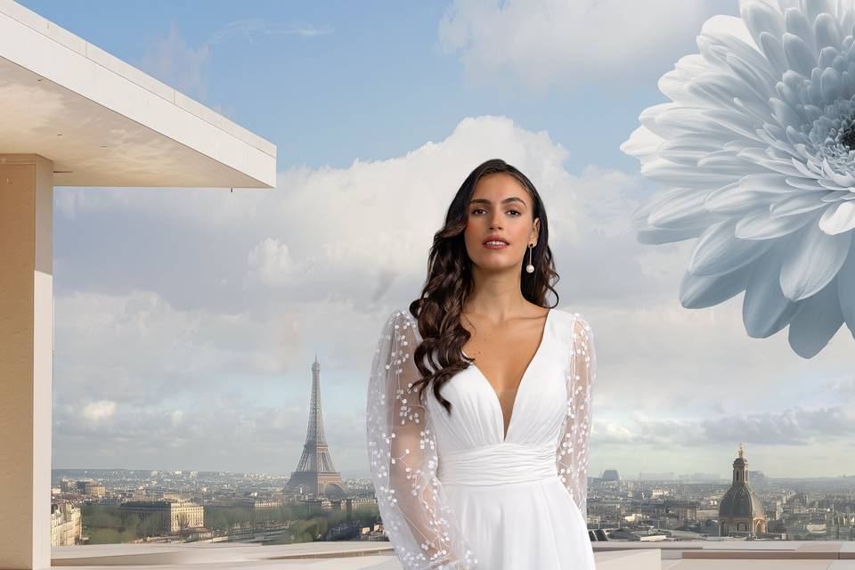 Robe de mariée bohème