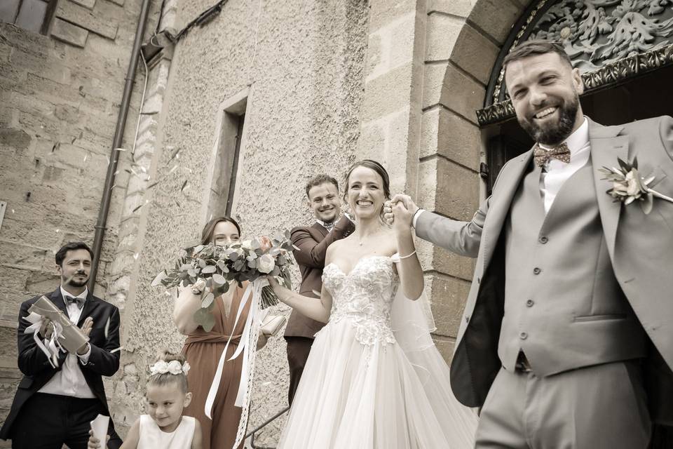 Sortie église mariage Trets