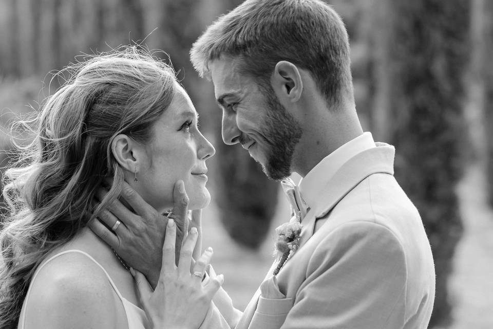 Photo couple mariage Trets