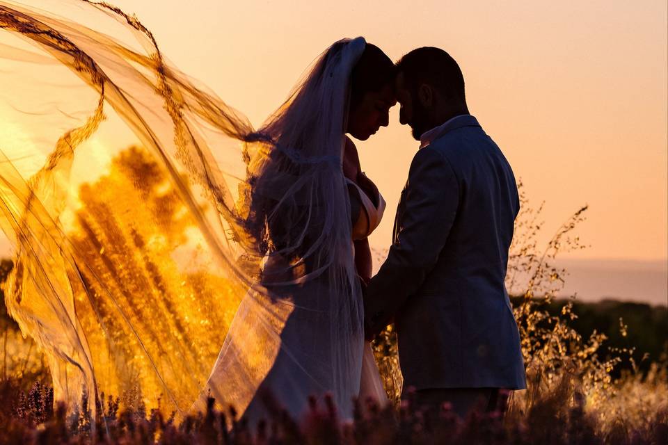 Séance couple mariage provence