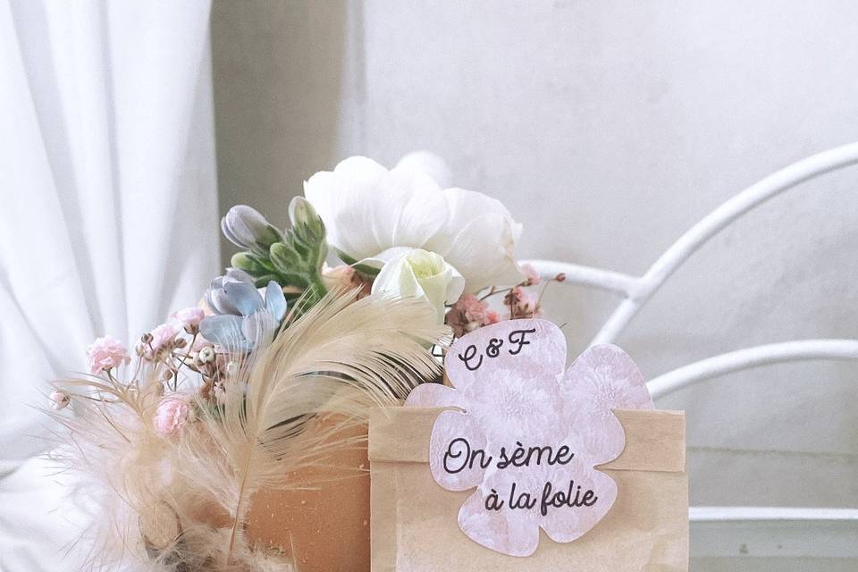 Cadeau fleuri