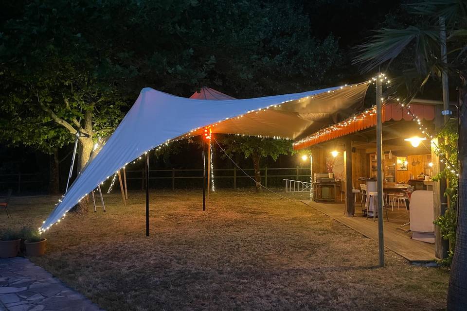 Toile sur mesure pour pergola