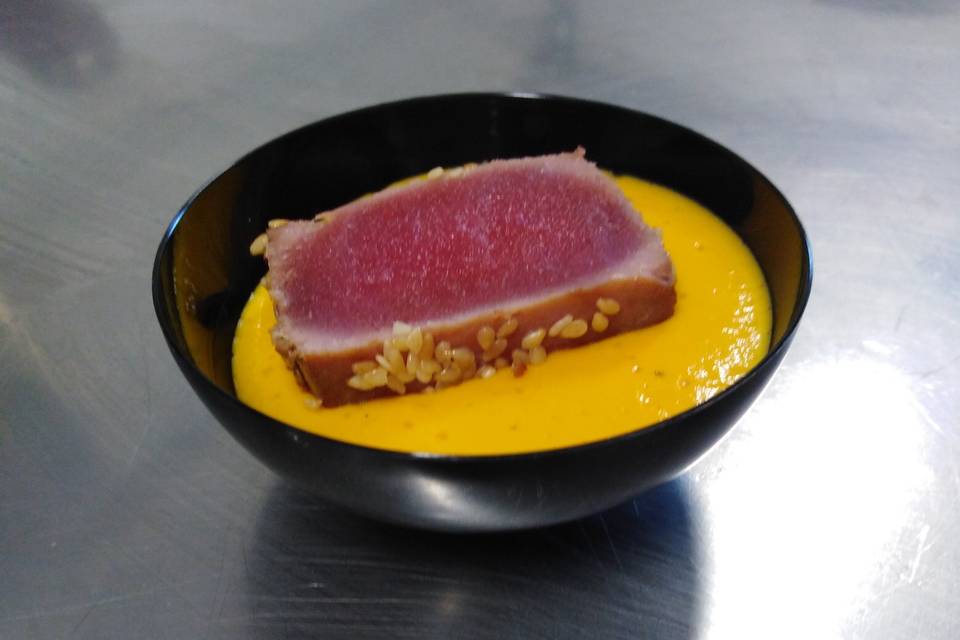 Tataki de thon patate douce