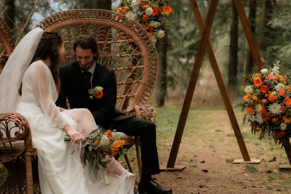 Mariage en forêt