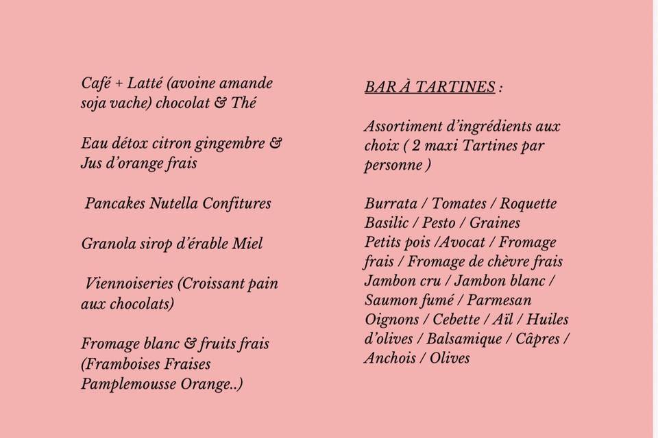 Brunch & Tartines