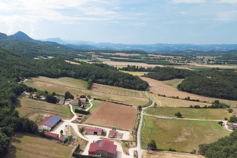 Le domaine vue du ciel (Drome)